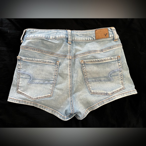 American Eagle High Rise Shortie Jean Shorts - Picture 2 of 3